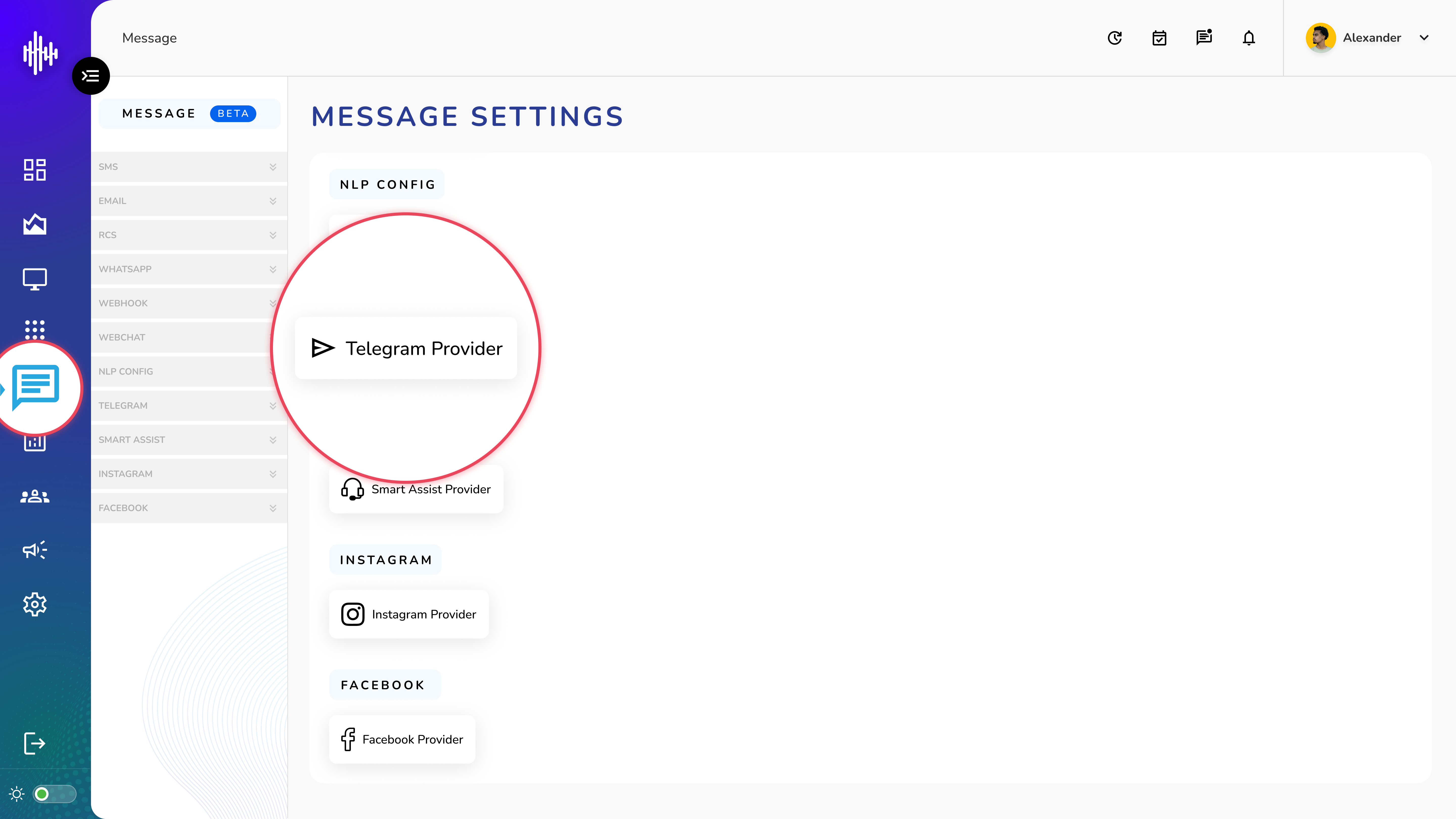 Message - Telegram Provider